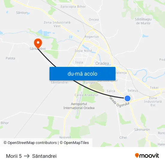 Harta de Morii 5 către Sântandrei