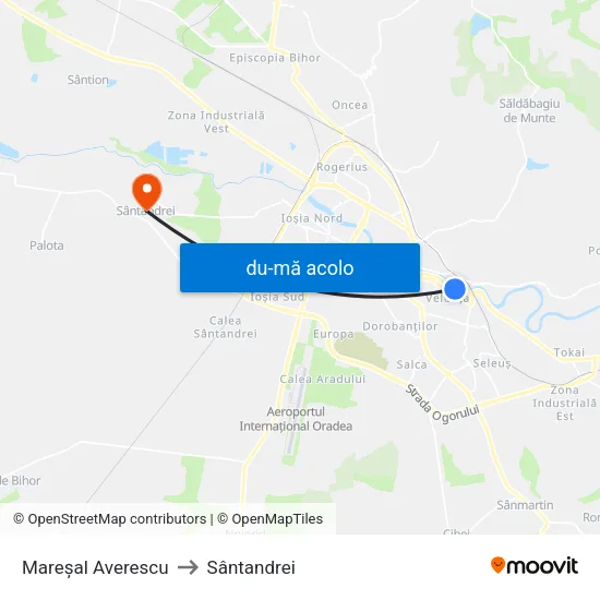 Harta de Mareșal Averescu către Sântandrei