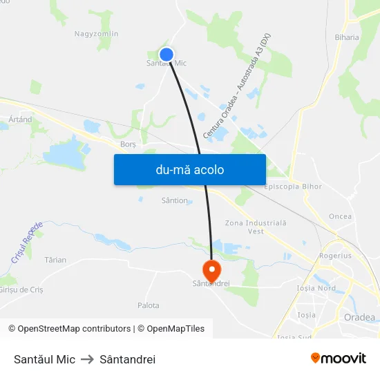 Harta de Santăul Mic | Nr. 25 către Sântandrei