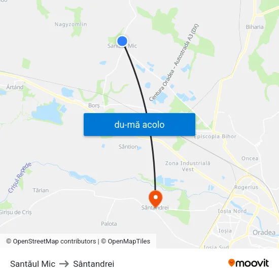 Harta de Santăul Mic | Nr. 137 către Sântandrei