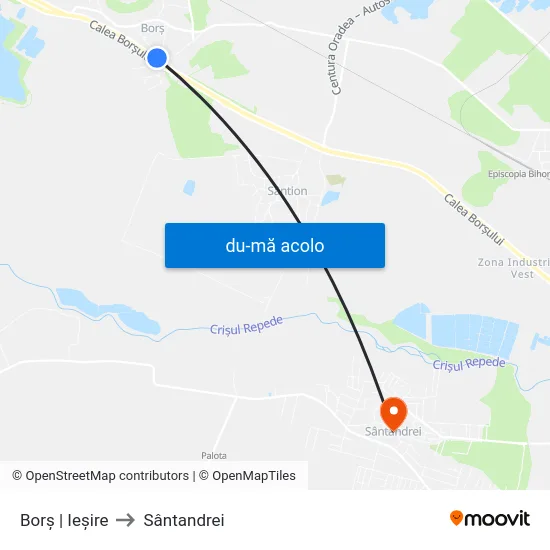 Harta de Borș | Ieșire către Sântandrei