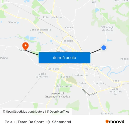 Harta de Paleu | Teren De Sport către Sântandrei