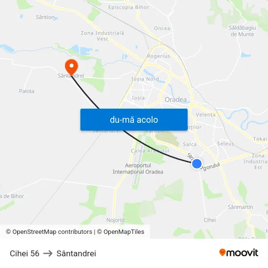 Harta de Ciheiului 56 către Sântandrei