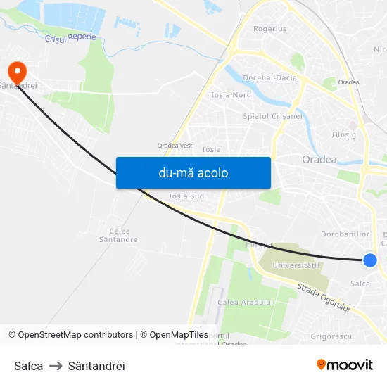 Harta de Salca către Sântandrei