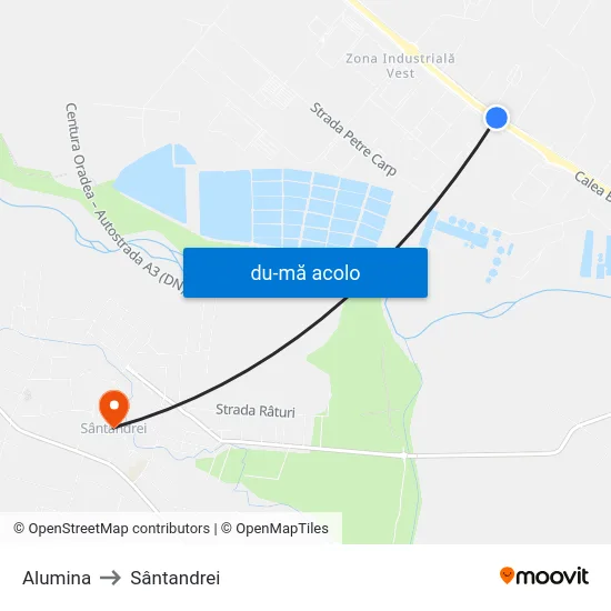 Harta de Alumina către Sântandrei