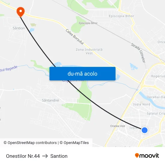 Harta de Onestilor Nr.44 către Santion