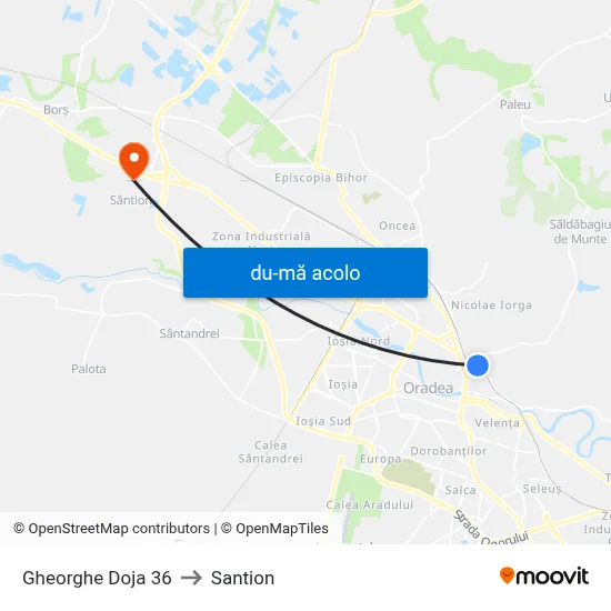 Harta de Gheorghe Doja 36 către Santion
