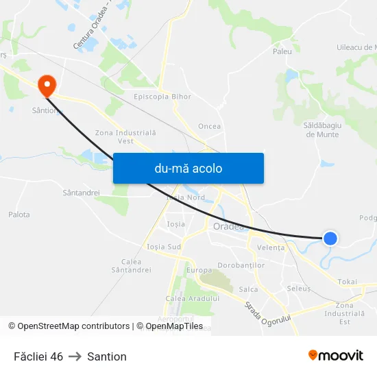 Harta de Făcliei 46 către Santion