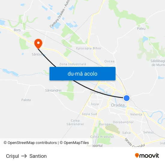 Harta de Crișul către Santion