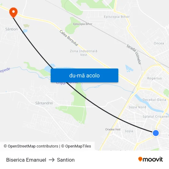 Harta de Biserica Emanuel către Santion