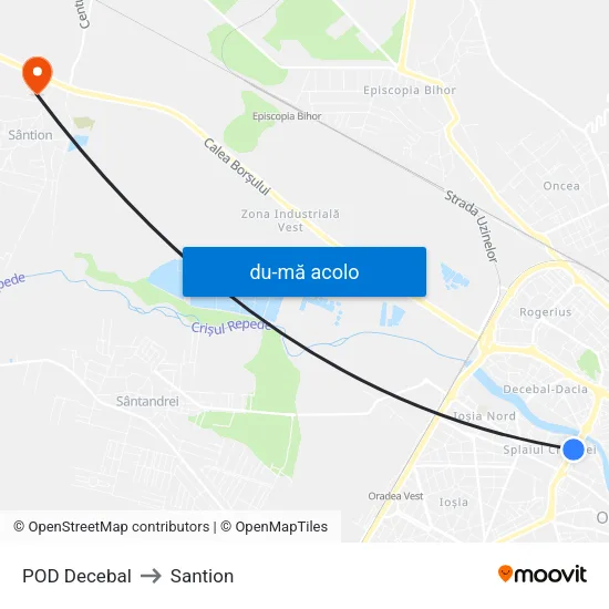 Harta de POD Decebal către Santion