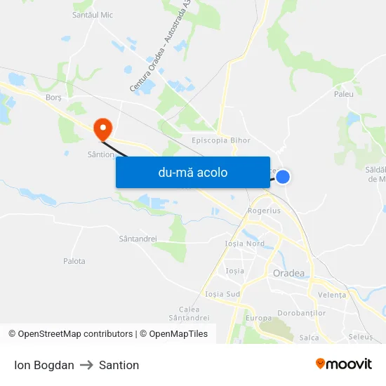 Harta de Ion Bogdan către Santion