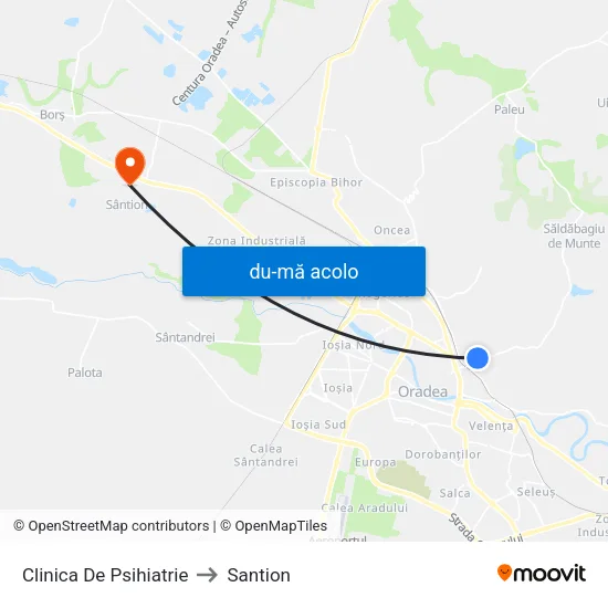 Harta de Clinica De Psihiatrie către Santion