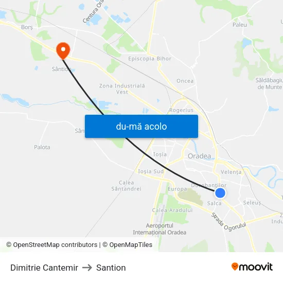Harta de Dimitrie Cantemir către Santion
