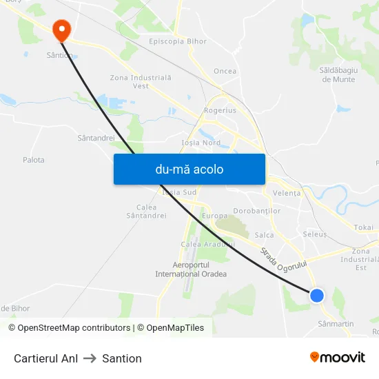 Harta de Cartierul A.N.L. către Santion