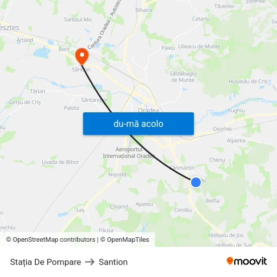 Harta de Haieu | Stația De Pompare către Santion