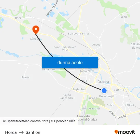 Harta de Horea către Santion