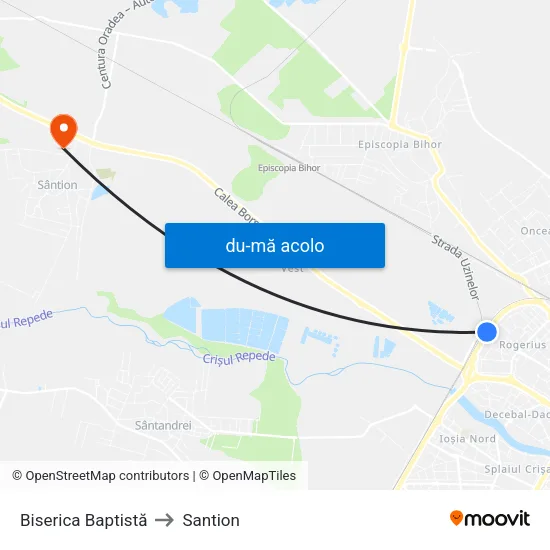 Harta de Biserica Baptistă către Santion