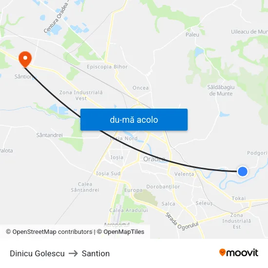 Harta de Dinicu Golescu către Santion