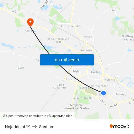 Harta de Nojoridului 19 către Santion