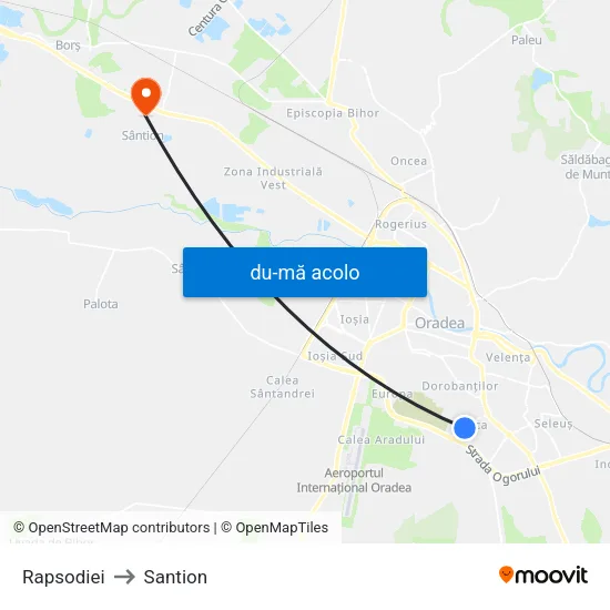 Harta de Rapsodiei către Santion