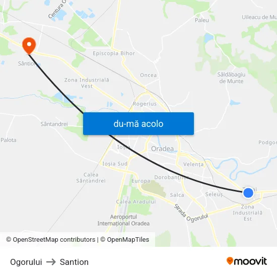 Harta de Ogorului către Santion