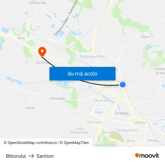 Harta de Bihorului către Santion