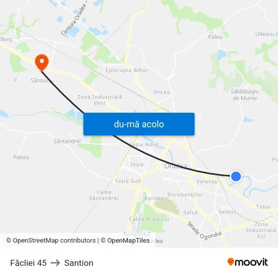 Harta de Făcliei 45 către Santion