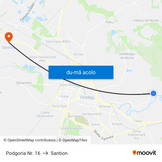 Harta de Podgoria Nr. 16 către Santion