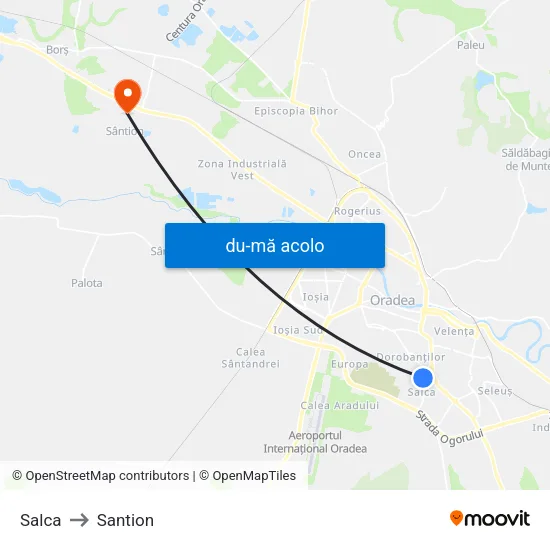 Harta de Salca către Santion