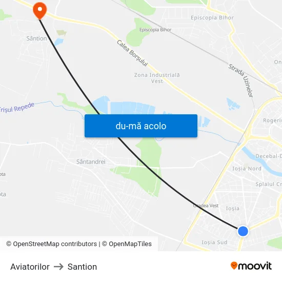 Harta de Aviatorilor către Santion
