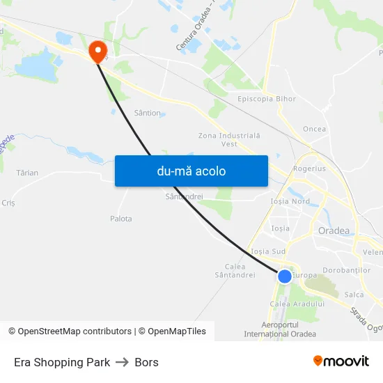 Harta de Era Shopping Park către Bors