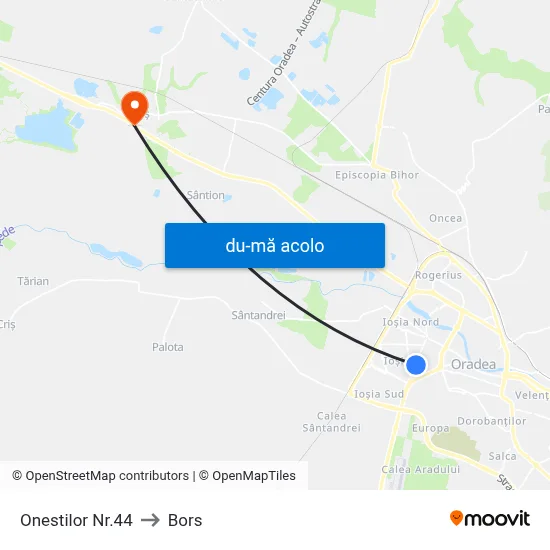 Harta de Onestilor Nr.44 către Bors