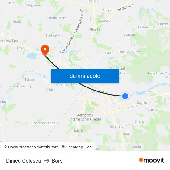 Harta de Dinicu Golescu către Bors