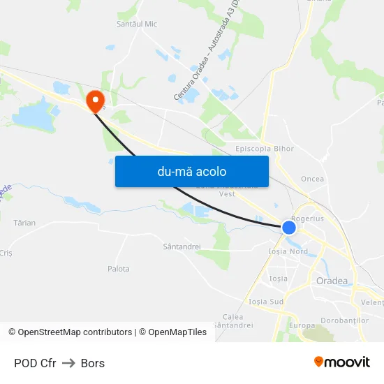 Harta de POD Cfr către Bors