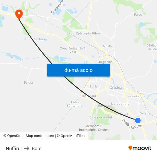 Harta de Nufărul către Bors