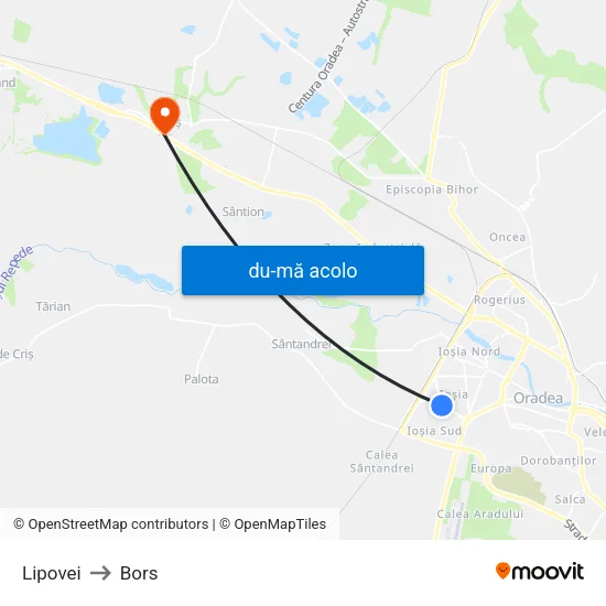 Harta de Lipovei către Bors