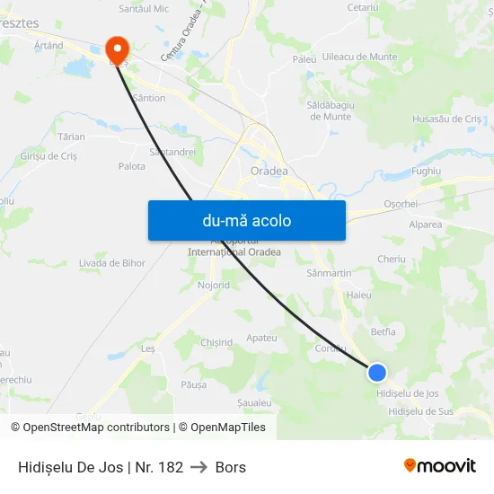 Harta de Hidișelu De Jos | Nr. 182 către Bors