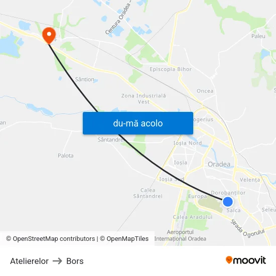 Harta de Atelierelor către Bors