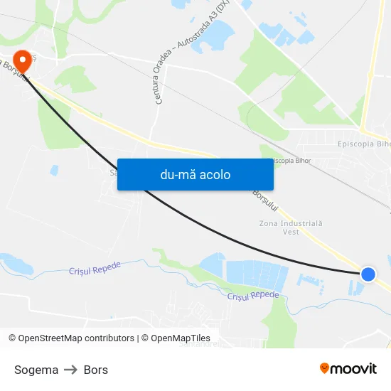 Harta de Sogema către Bors
