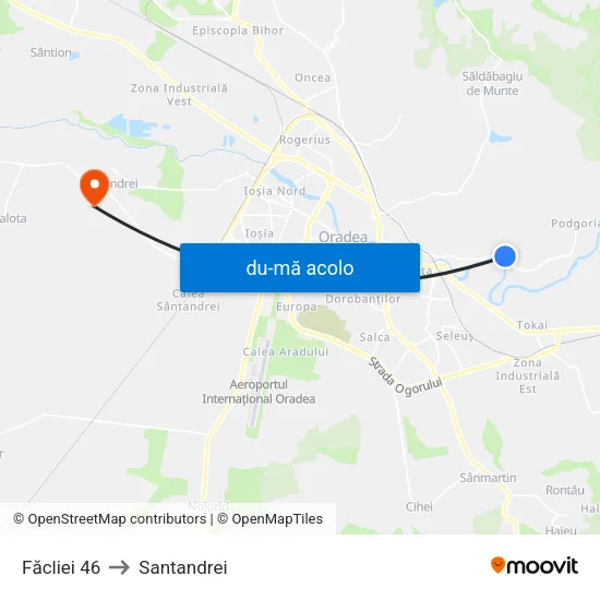 Harta de Făcliei 46 către Santandrei