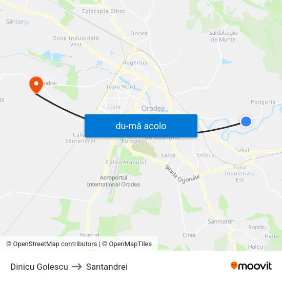 Harta de Dinicu Golescu către Santandrei