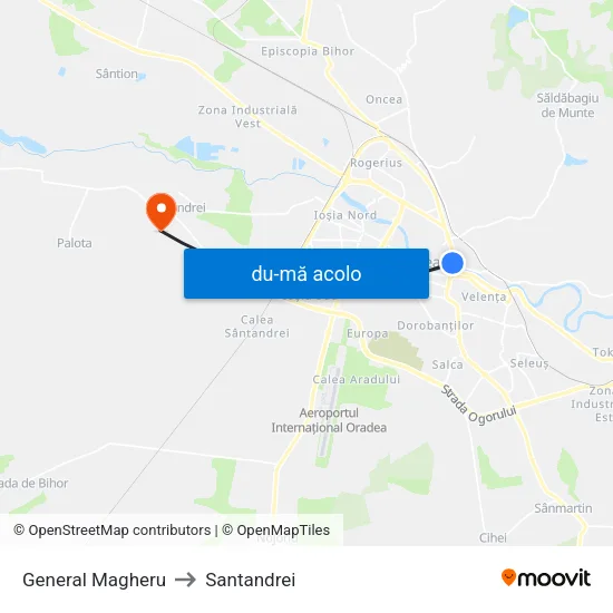 Harta de General Magheru către Santandrei