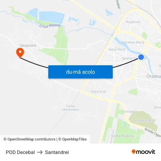 Harta de POD Decebal către Santandrei