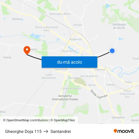 Harta de Gheorghe Doja 115 către Santandrei