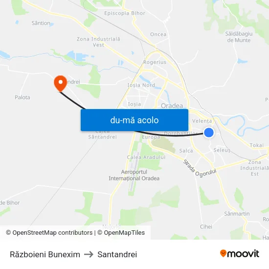 Harta de Războieni Bunexim către Santandrei