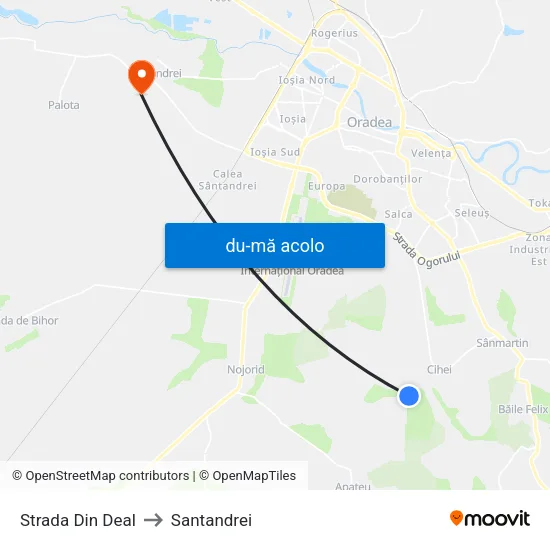 Harta de Cihei | Strada Din Deal către Santandrei