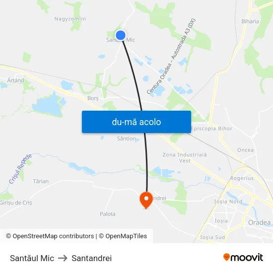 Harta de Santăul Mic | Nr. 137 către Santandrei