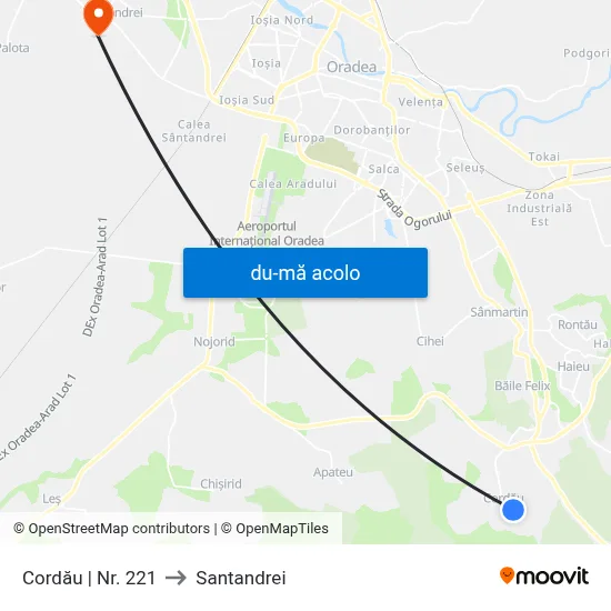 Harta de Cordău | Nr. 221 către Santandrei