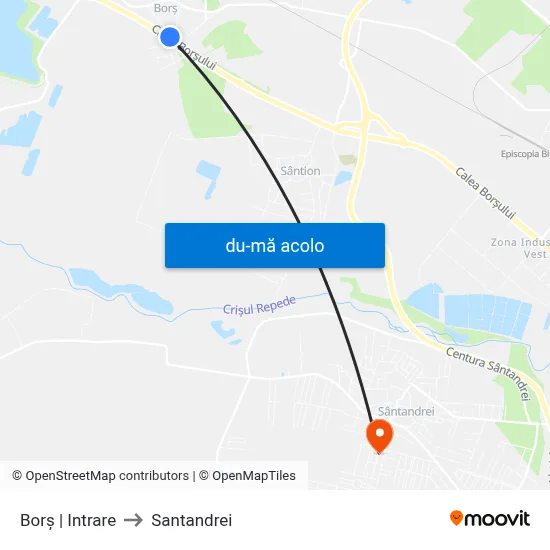 Harta de Borș | Intrare către Santandrei